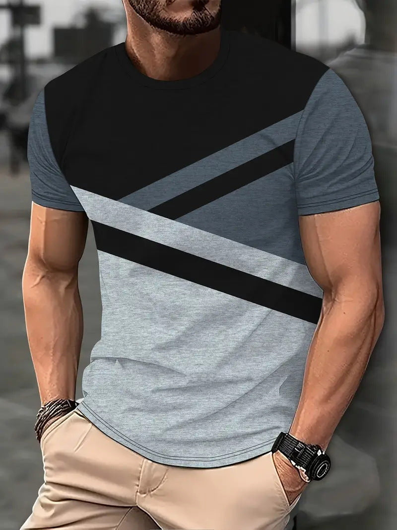 Men's Clothing Sports Digital 3D T-shirt Short Sleeve