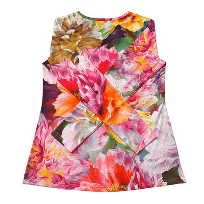 Women's V-neck Printed Top