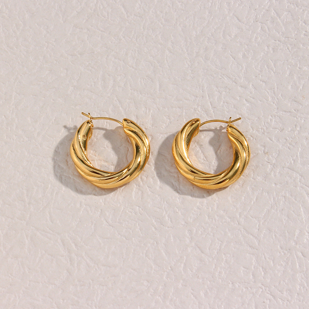 Denisse Twisted Hoop Earrings