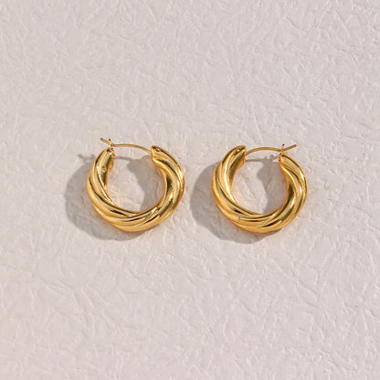 Denisse Twisted Hoop Earrings