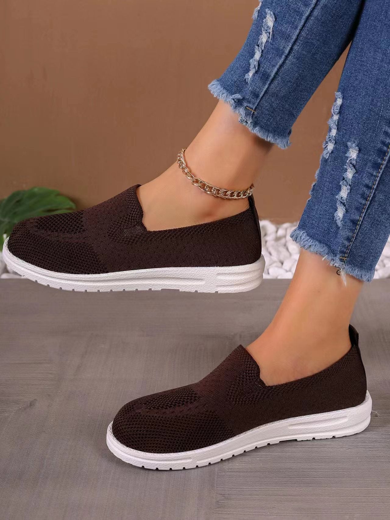 Leisure Pumps Round Toe Flat Bottom Flying Women's Shoes