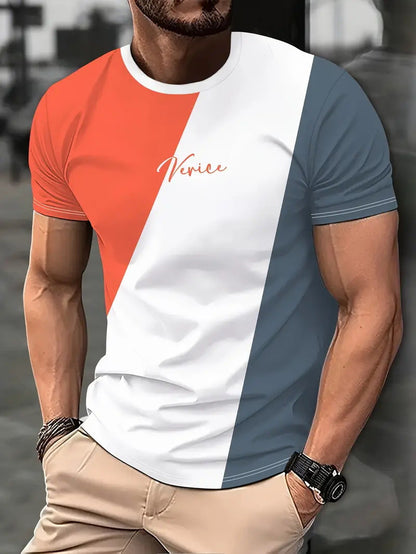 Men's Clothing Sports Digital 3D T-shirt Short Sleeve