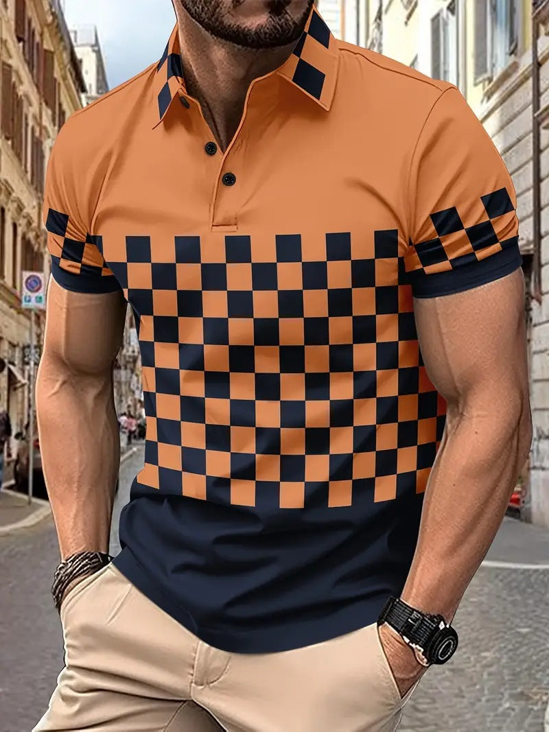 Men's Print Breathable Fashion Polo Shirt