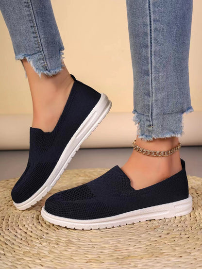 Leisure Pumps Round Toe Flat Bottom Flying Women's Shoes