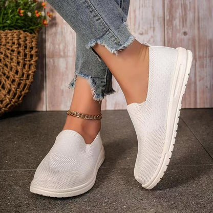 Leisure Pumps Round Toe Flat Bottom Flying Women's Shoes