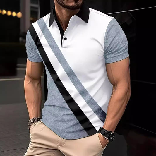 Men's Print Breathable Fashion Polo Shirt