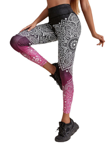 Running Workout Elastic Yoga Leggings