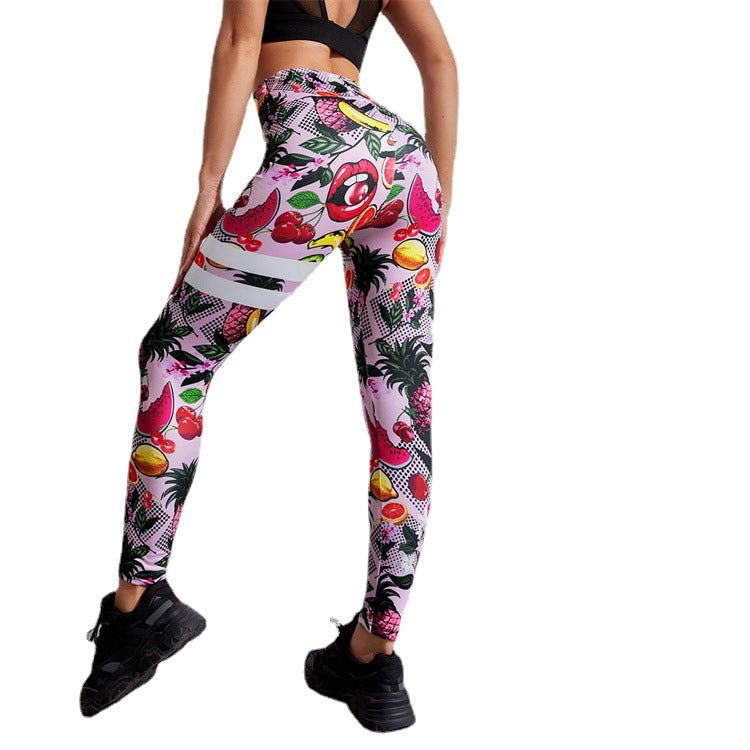 Running Workout Elastic Yoga Leggings