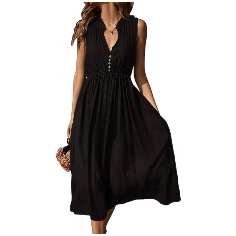 Women's Spring Summer Waist-slimming Long Dress