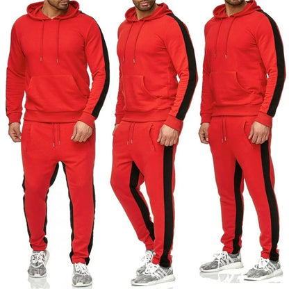 Men's 2-Piece Hoodie Set - Casual Winter Sportswear