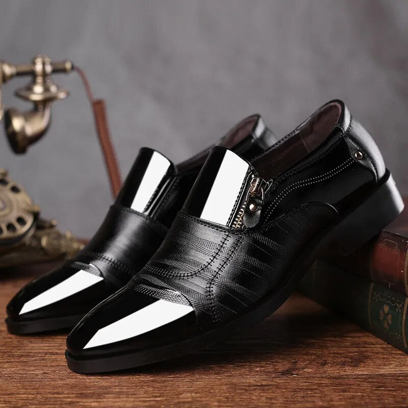 Versatile Men's Leather Business Shoes