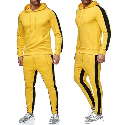 Men's 2-Piece Hoodie Set - Casual Winter Sportswear