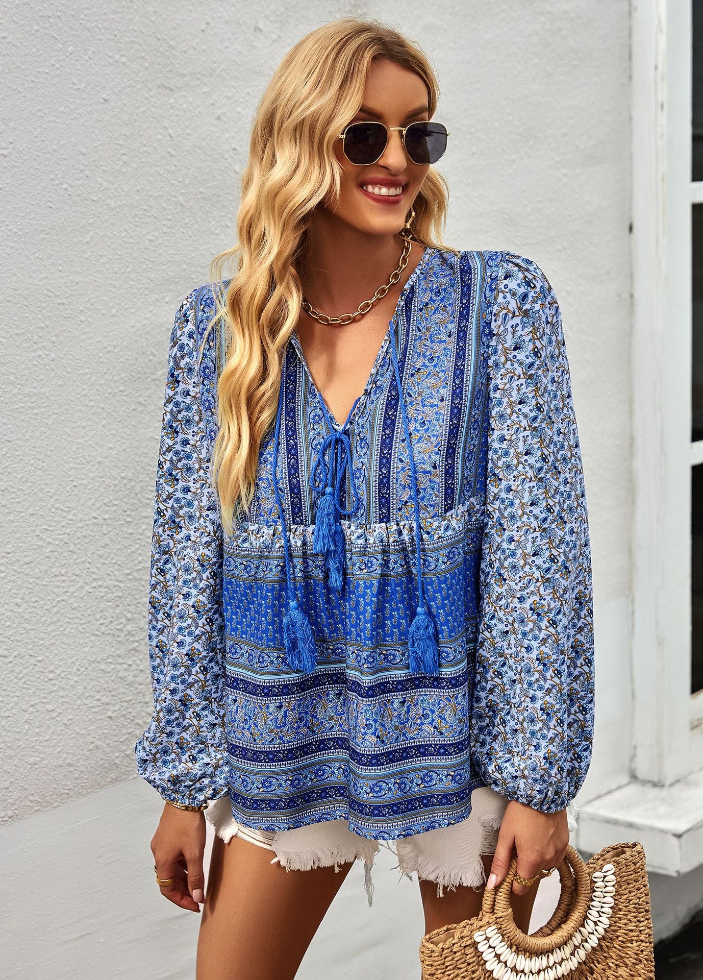 New Bohemian Chic Shirt for Spring and Autumn