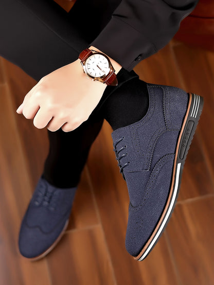 Men's Matte Low-top Suede Leather Casual Shoes