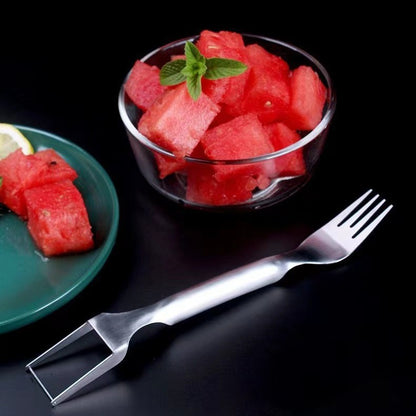 Multi-purpose Watermelon Slicer: 2-in-1 Cutter and Fork