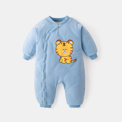 Cotton Padded Jumpsuit For Newborns To Go Out