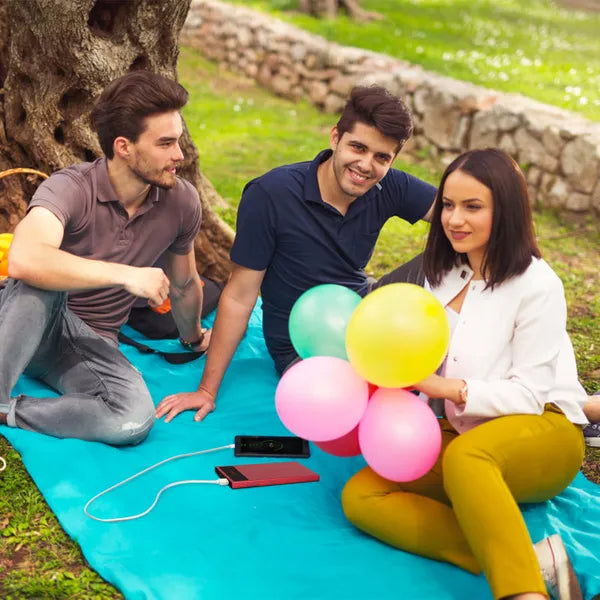 20000mAh Power Bank Ultra Thin External Battery Pack Phone Charger Dual USB Flashlight Battery Remain Display