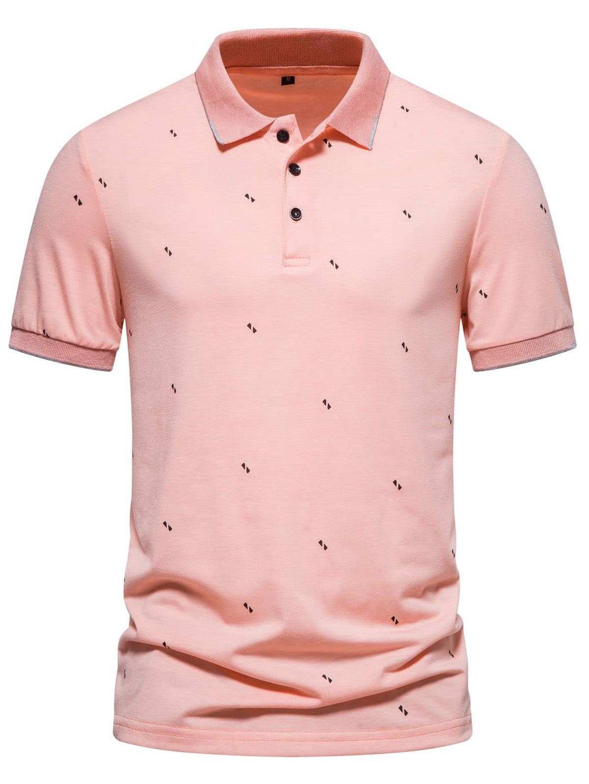 Men's Short Sleeve Fashion Printed Polo Shirt