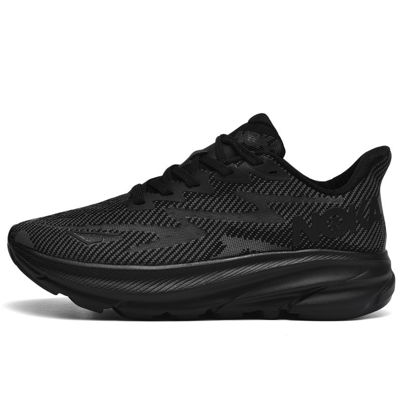 Lightweight, Shock Absorption, Lace-Up Mesh Sneakers