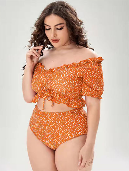 Bikini fendu grande taille pour femme