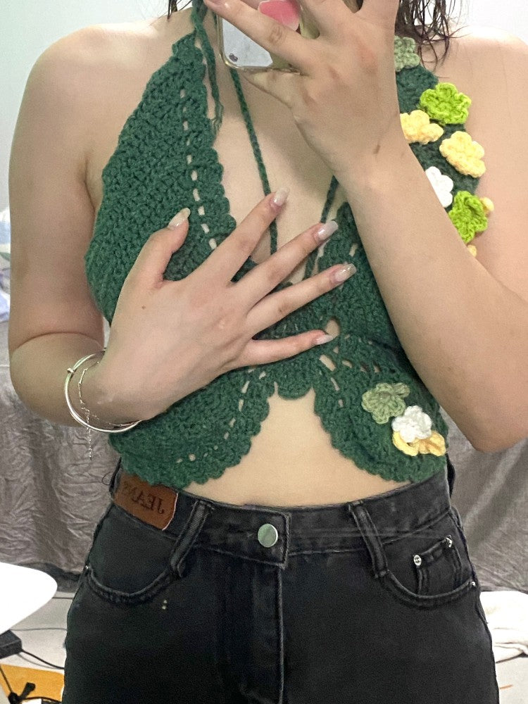 Camisola con corte de nudo y lazo para mujer