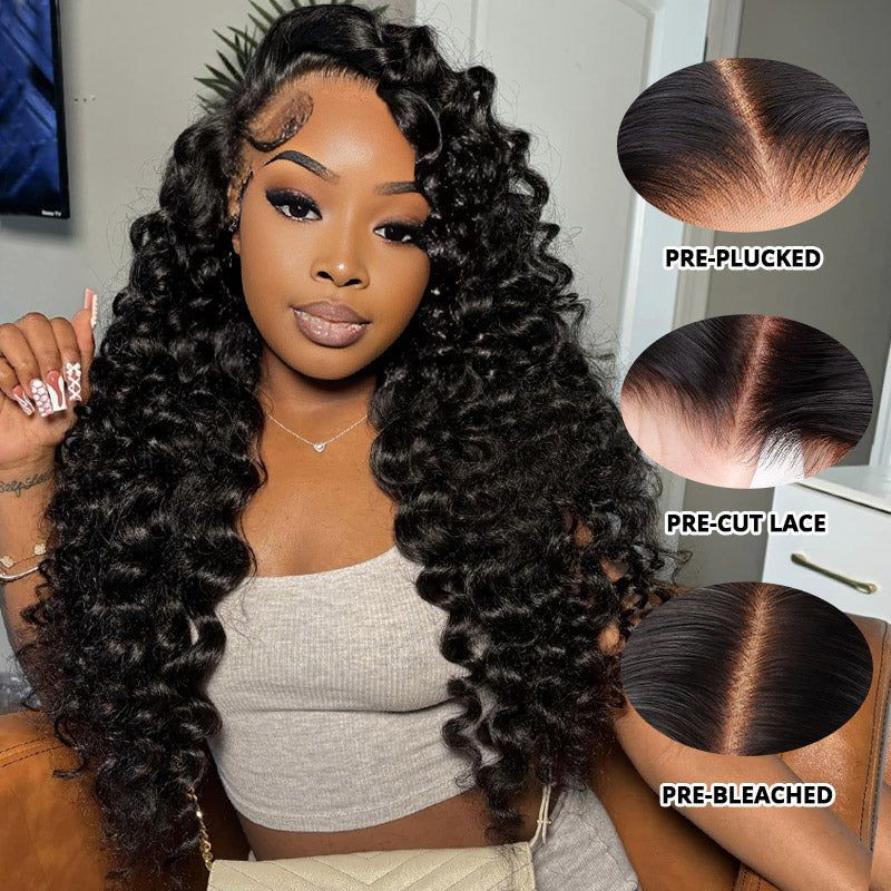 13x4 Deep Wave Lace Front Human Hair Wig