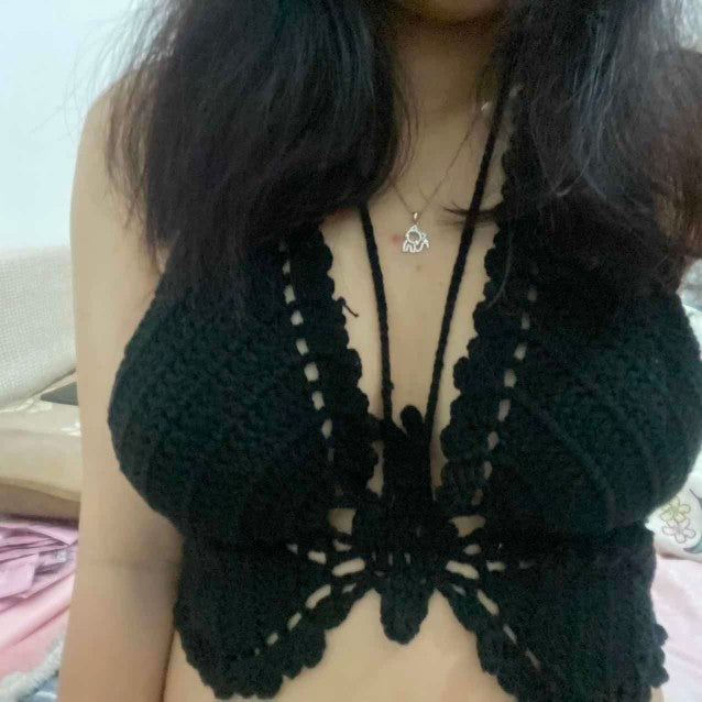 Camisola con corte de nudo y lazo para mujer