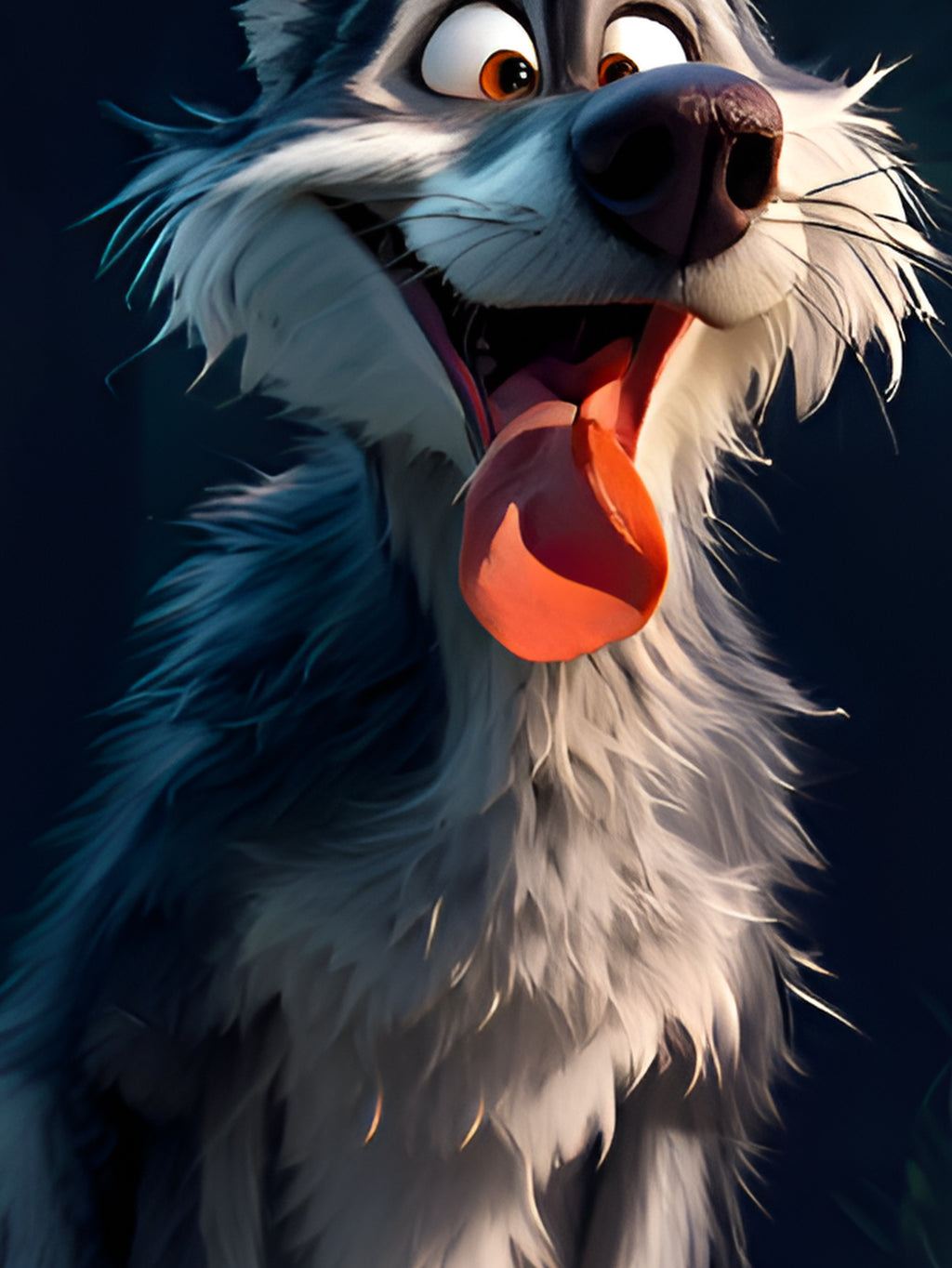 Men's 3D Wolf Print T-shirt - Casual Round Neck, Short Sleeved, Breathable Polyester - Perfect For Summer Outdoor And Casual Wear