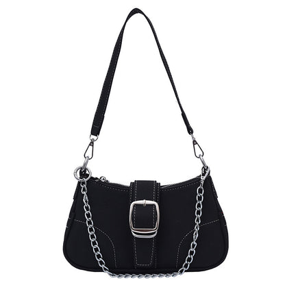 Fall And Winter Texture Solid Color Temperament Crossbody Bag