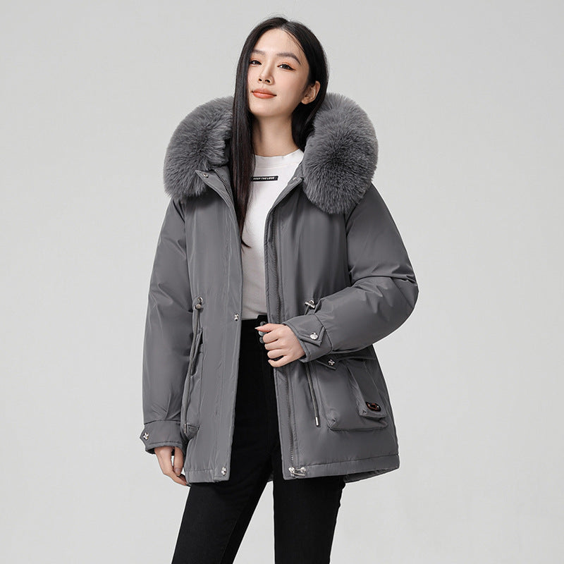 Hooded Padded Cotton Coat Women