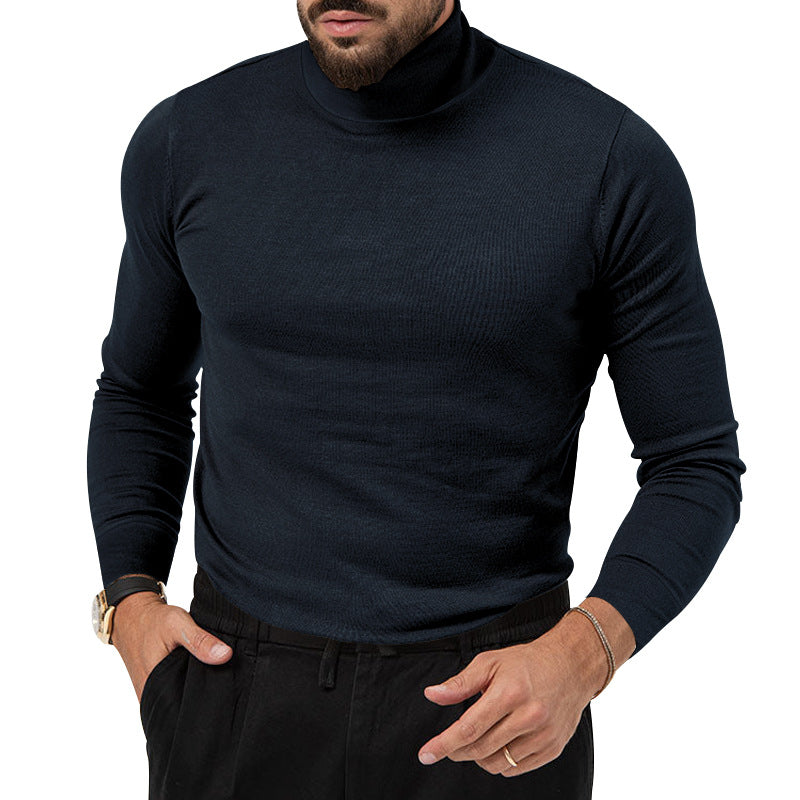 Autumn/Winter High-Elastic Turtleneck Cashmere Sweater