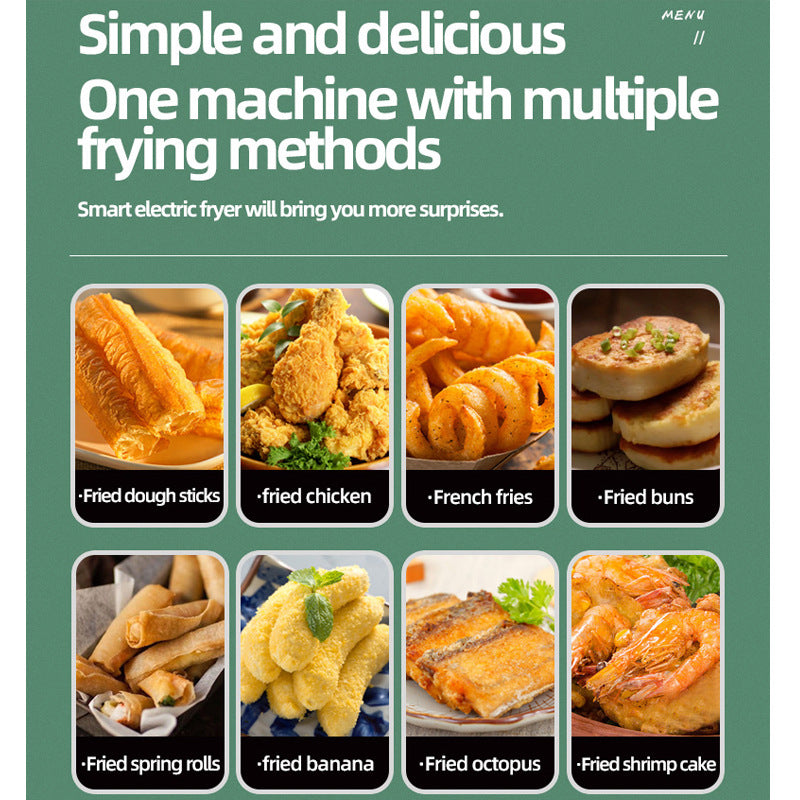 Freidora de aire eléctrica multifuncional Visual, máquina de patatas fritas