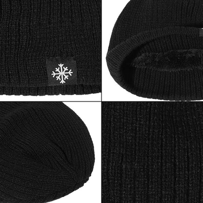 Winter Wool Outdoor Snowflake Hat