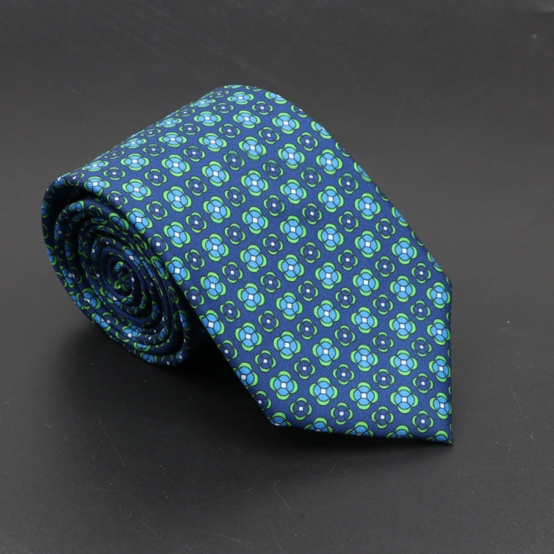 Super Soft Bohemian Silk Ties Men's Fashion 75mm Necktie