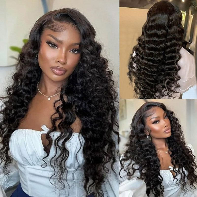 13x4 Deep Wave Lace Front Human Hair Wig