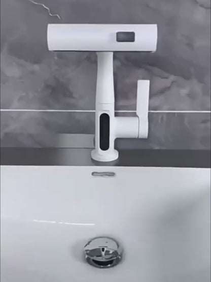 Intelligent Digital Display Faucet Pull-out Basin Faucet Temperature Digital Display Rotation