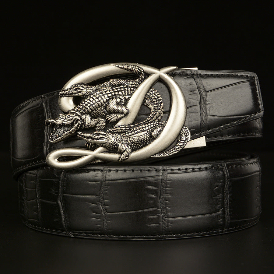 Ceinture Homme Boucle Crocodile