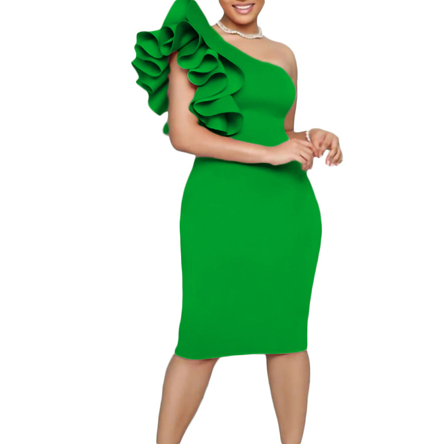 Robe de bureau moulante transparente pour femme