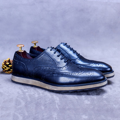 Brogue Zapatos de hombre Tendencia británica Negocios Retro Grabado