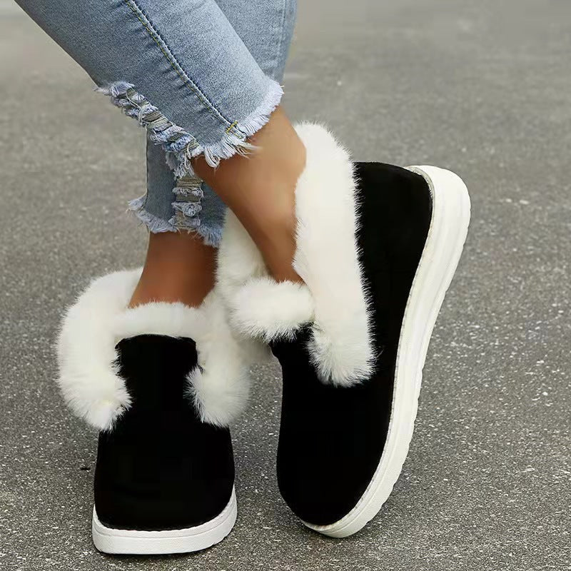 Women Plush Fur Ankle Boots