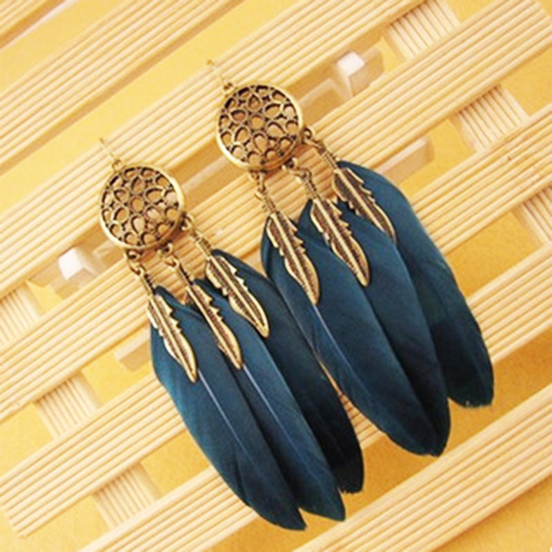 Pendientes largos borlas