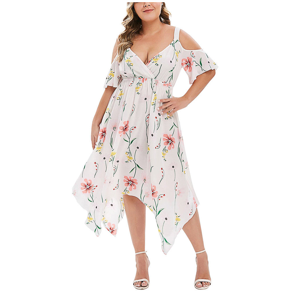 Robe slim en mousseline imprimée à bretelles