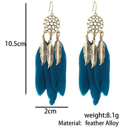 Pendientes largos borlas