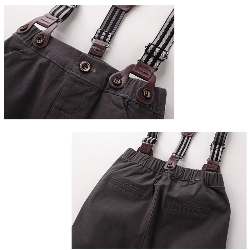 Ropa de traje de caballero con pajarita para bebé