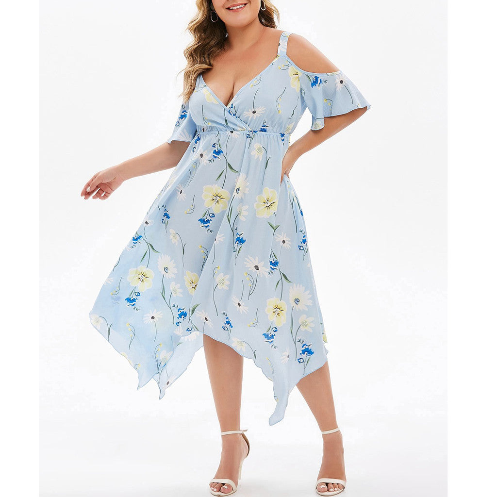 Robe slim en mousseline imprimée à bretelles