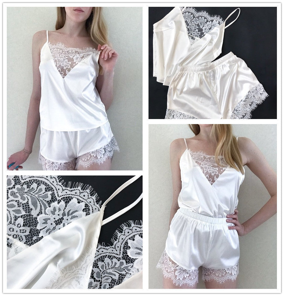 Fashion Comfortable Lace Pajama Set