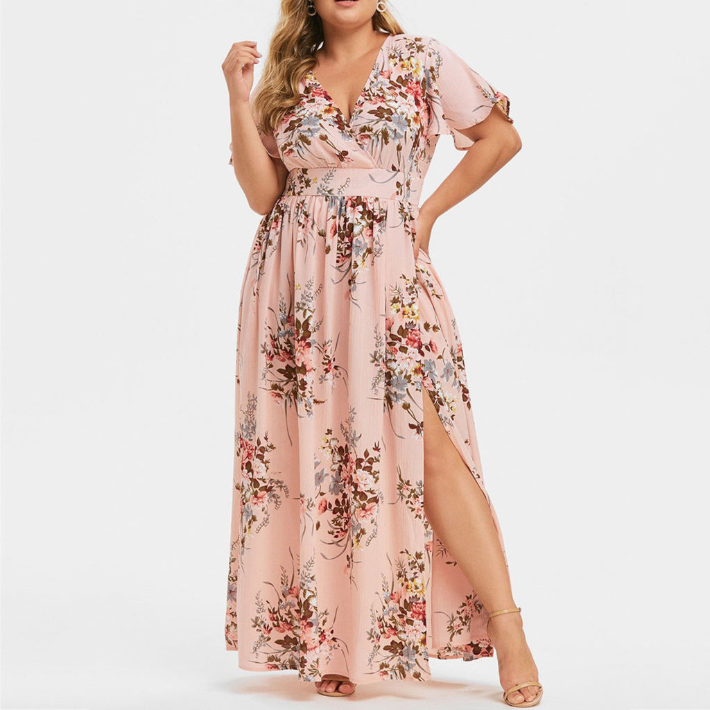 Robe à imprimé floral pour femmes 