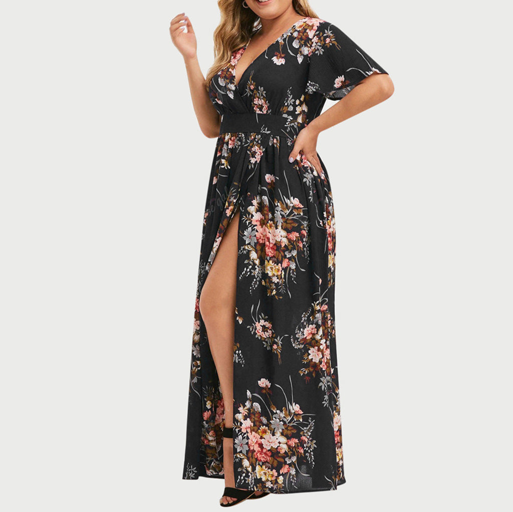 Robe à imprimé floral pour femmes 