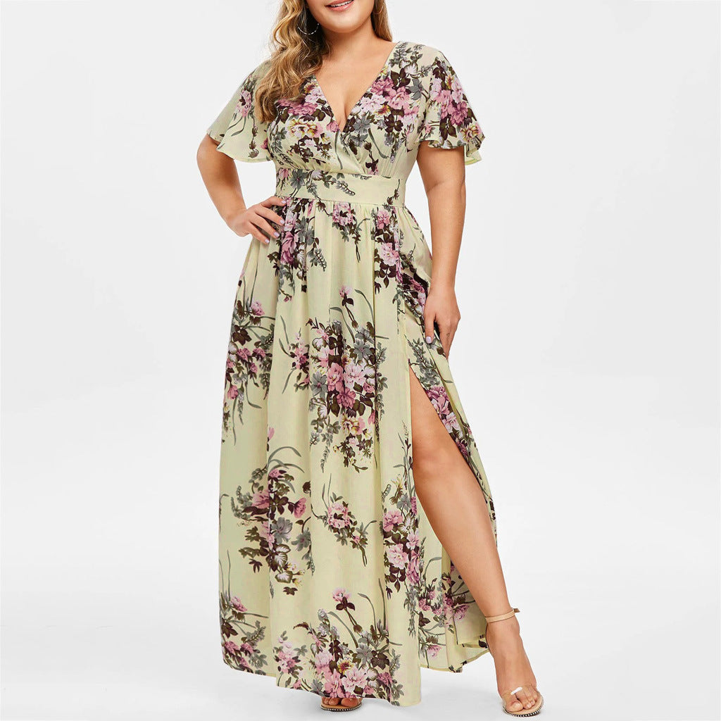 Robe à imprimé floral pour femmes 