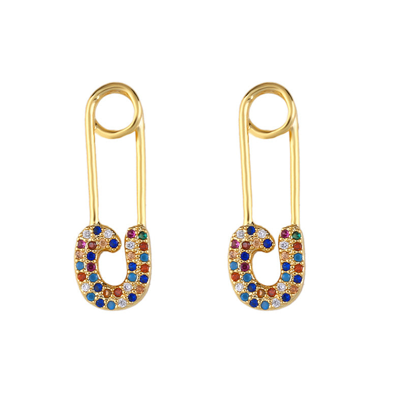 Boucles d'Oreilles Multicolores Cubic Zirconia